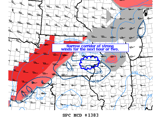 Mesoscale Discussion 1383