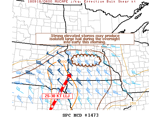 Mesoscale Discussion 1473