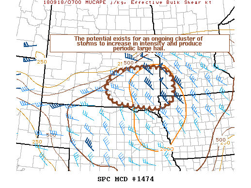 Mesoscale Discussion 1474