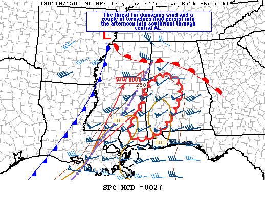 Mesoscale Discussion 27