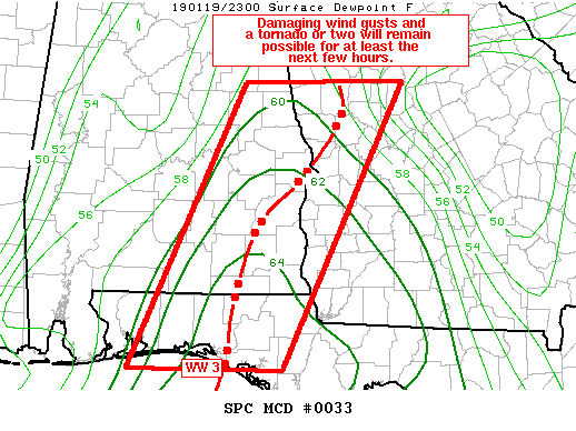 Mesoscale Discussion 33