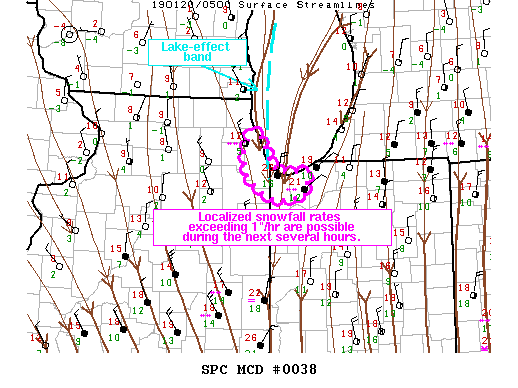 Mesoscale Discussion 38