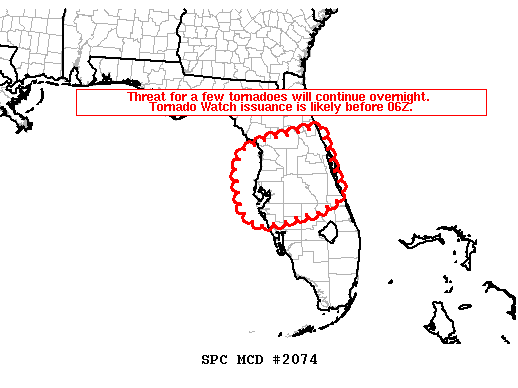 Mesoscale Discussion 2074