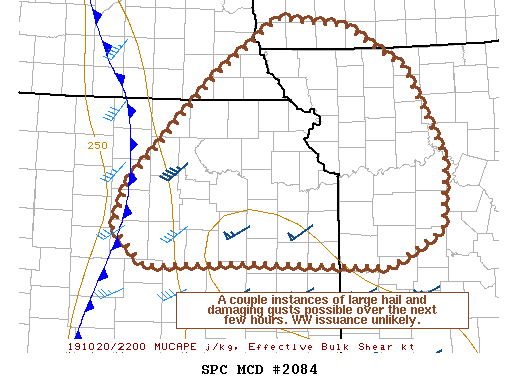 Mesoscale Discussion 2084