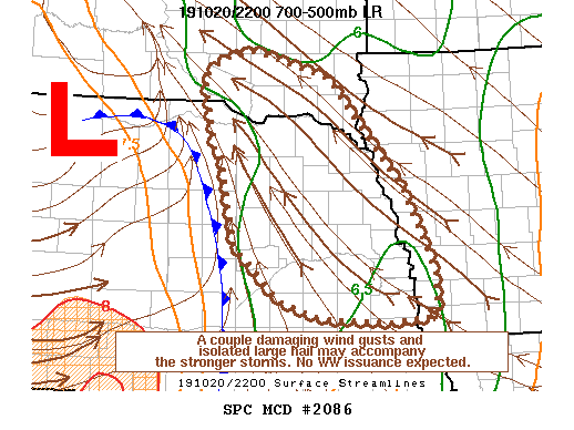 Mesoscale Discussion 2086