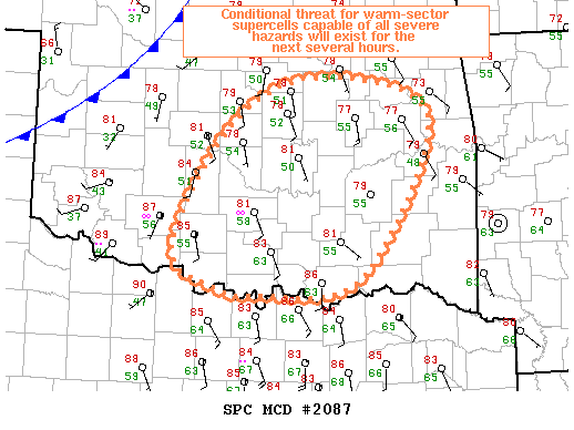 Mesoscale Discussion 2087