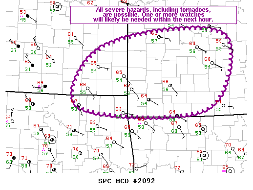 Mesoscale Discussion 2092
