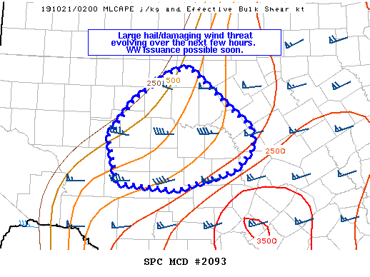 Mesoscale Discussion 2093