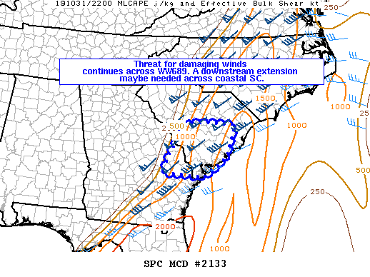 Mesoscale Discussion 2133