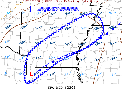 Mesoscale Discussion 2203