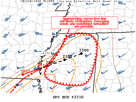 Mesoscale Discussion 2210