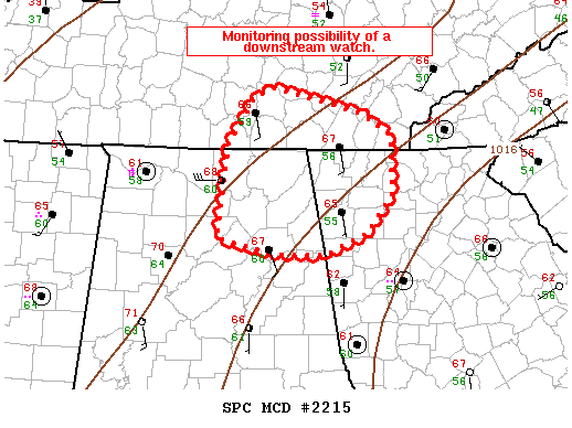 Mesoscale Discussion 2215