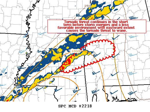 Mesoscale Discussion 2218