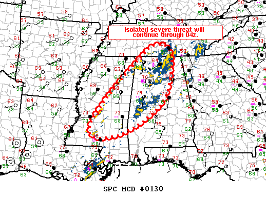 Mesoscale Discussion 130