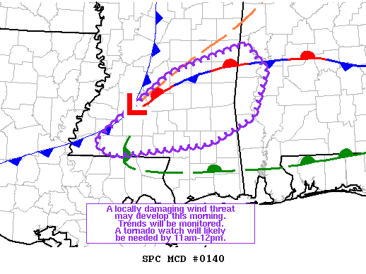 Mesoscale Discussion 140