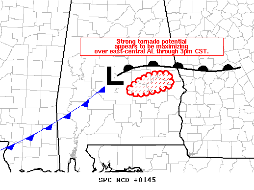 Mesoscale Discussion 145