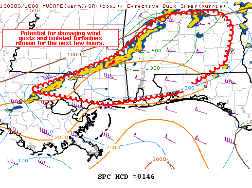 Mesoscale Discussion 146