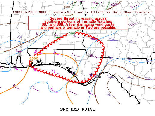 Mesoscale Discussion 151
