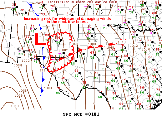 Mesoscale Discussion 181