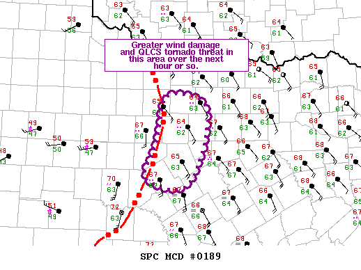 Mesoscale Discussion 189