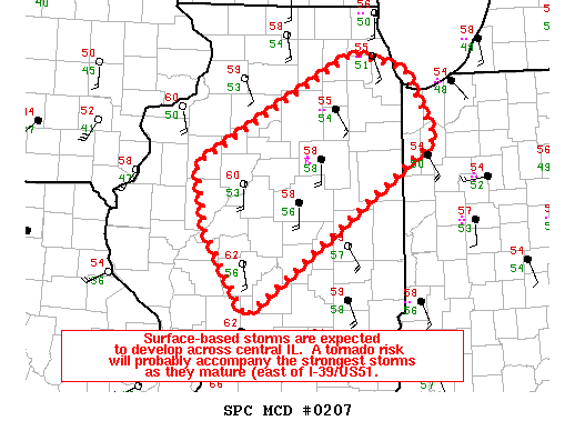 Mesoscale Discussion 207