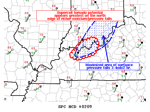 Mesoscale Discussion 209