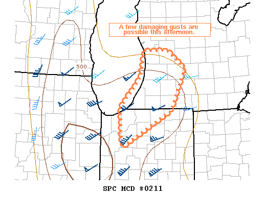 Mesoscale Discussion 211