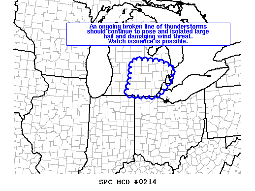 Mesoscale Discussion 214