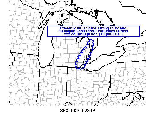 Mesoscale Discussion 219