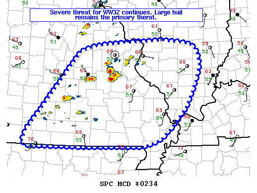 Mesoscale Discussion 234