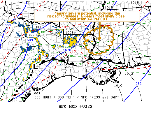 Mesoscale Discussion 322