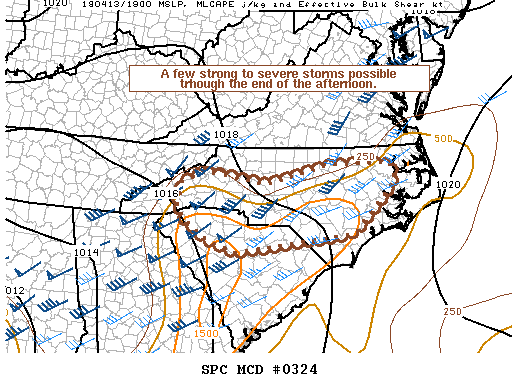 Mesoscale Discussion 324