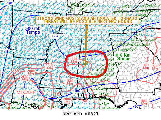 Mesoscale Discussion 327
