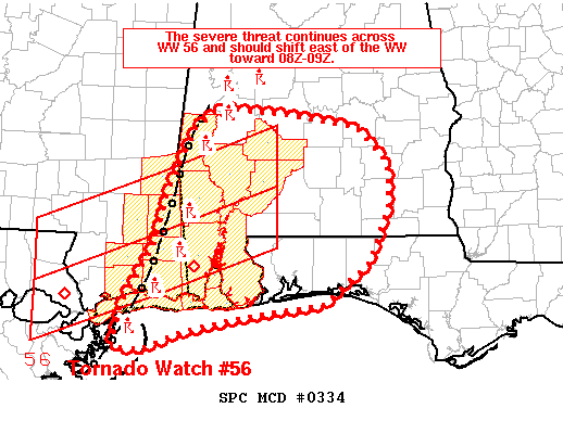 Mesoscale Discussion 334