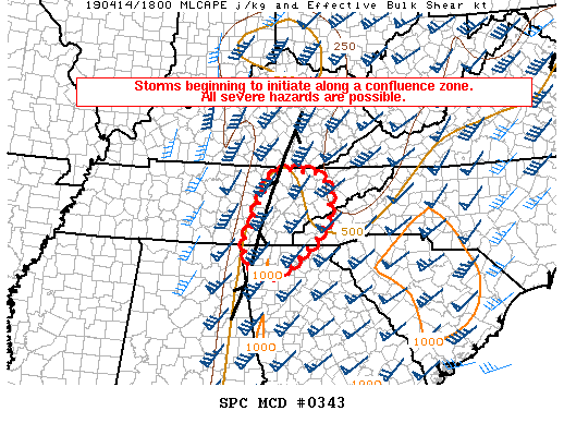Mesoscale Discussion 343