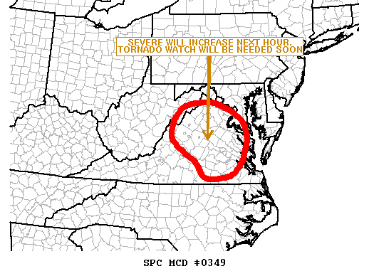 Mesoscale Discussion 349
