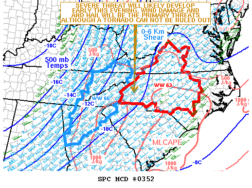 Mesoscale Discussion 352