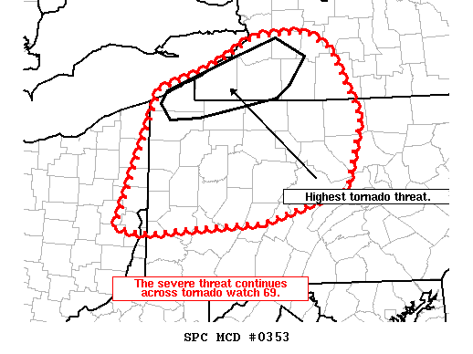 Mesoscale Discussion 353
