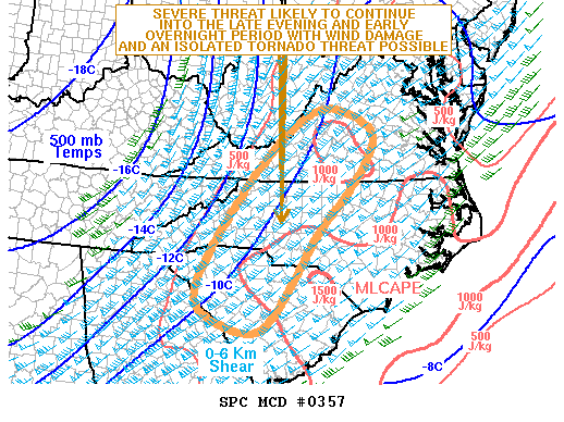 Mesoscale Discussion 357
