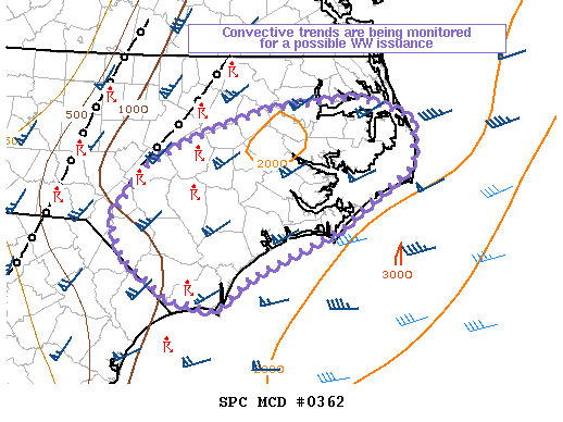 Mesoscale Discussion 362