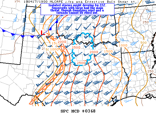 Mesoscale Discussion 368