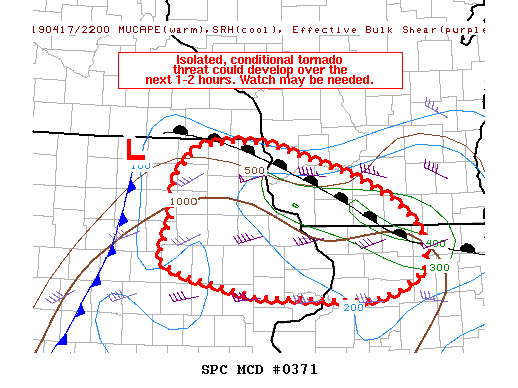 Mesoscale Discussion 371