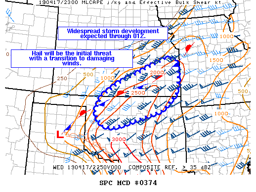Mesoscale Discussion 374