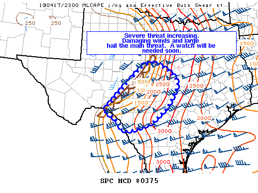 Mesoscale Discussion 375