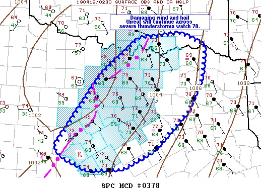 Mesoscale Discussion 378