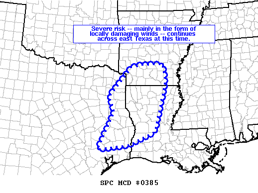 Mesoscale Discussion 385
