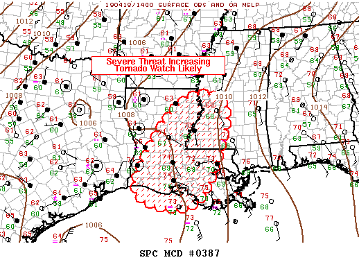 Mesoscale Discussion 387