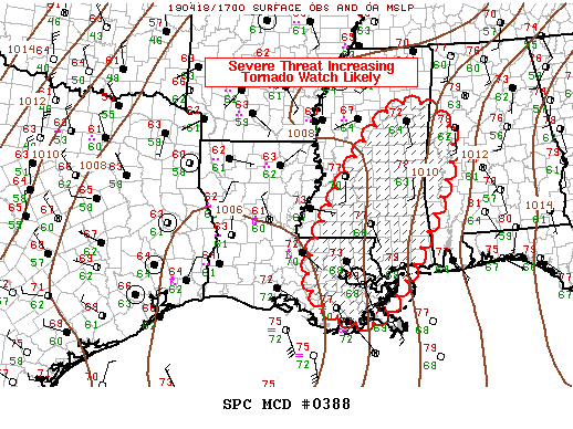 Mesoscale Discussion 388