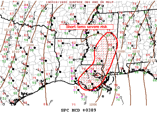 Mesoscale Discussion 389