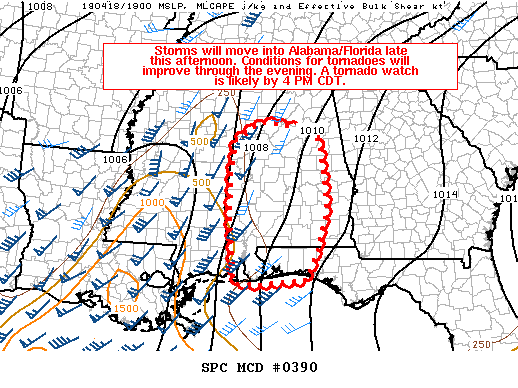 Mesoscale Discussion 390